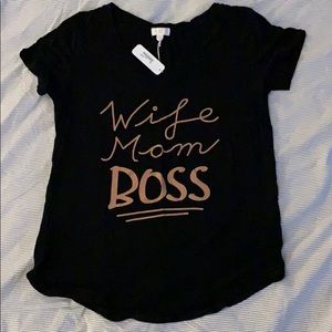 Wife mom boss T-shirt